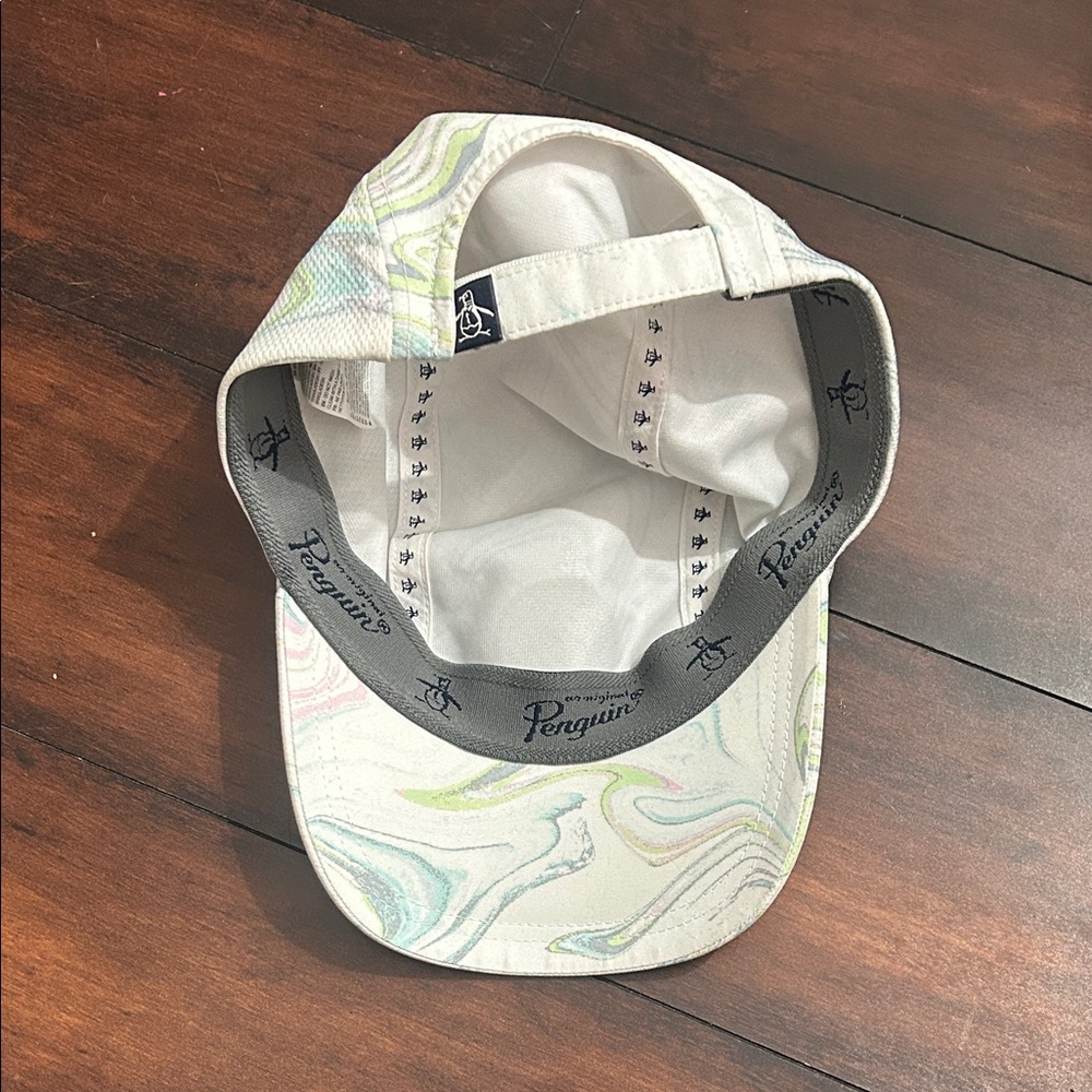NWOT Original Penguin Season of Love Marble Print Golf Cap - Picture 2 of 2